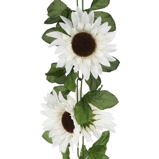 6ft. White Sunflower Garland by Ashland®